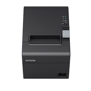Epson TM-T82IV with Built-in USB+Serial (DB9M) + Ethernet, Includes AC Adapter & AC Cable Black Receipt Printer